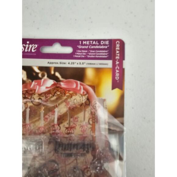 Diesire Grand Candelabra Clear Rubber tamp and Die Set Create A Card - Picture 5 of 6